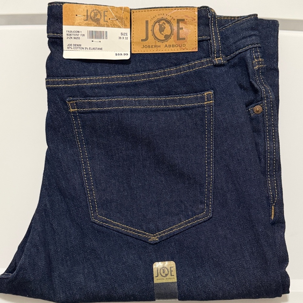 $35 Joseph Abboud Dark Denim Men’s Jeans Size 36/32